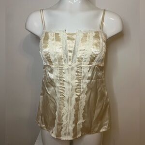 Women’s Silk and Lace Camisole Off White by White House Black Market Size XS